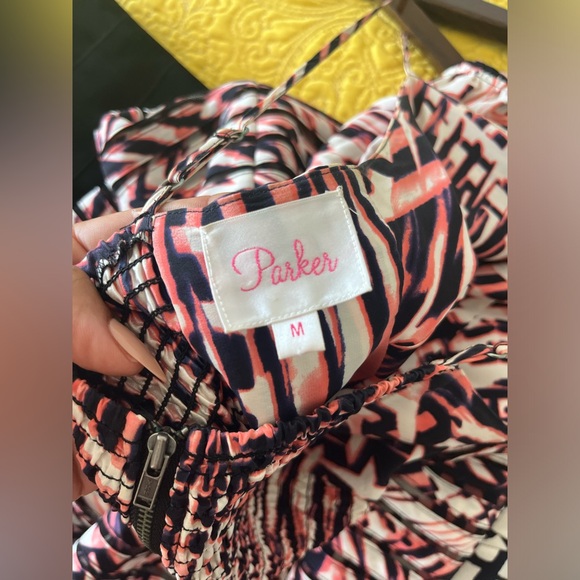 PARKER A line silk dress - Picture 3 of 6